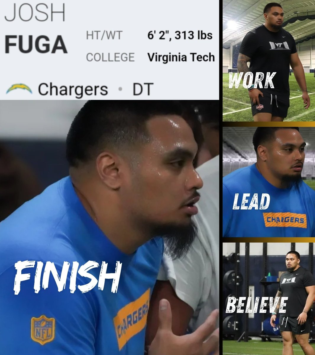 🅲🅾🅰🅲🅷 𝑻𝒐𝒃𝒚 𝑳𝒖𝒙 (@toby_lux) on Twitter photo From Freedom HS to <a href="/HokiesFB/">Virginia Tech Football</a> to the <a href="/NFL/">NFL</a>- Josh Fuga IS THE STANDARD. Ran into him working out this week and he's a wrecking machine!
The path <a href="/jfuga01/">Joshua Fuga</a> has walked is a blueprint for greatness. At every level, Josh set the tone. Now, he sets the standard for everyone chasing the From Freedom HS to <a href="/HokiesFB/">Virginia Tech Football</a> to the <a href="/NFL/">NFL</a>- Josh Fuga IS THE STANDARD. Ran into him working out this week and he's a wrecking machine!
The path <a href="/jfuga01/">Joshua Fuga</a> has walked is a blueprint for greatness. At every level, Josh set the tone. Now, he sets the standard for everyone chasing the