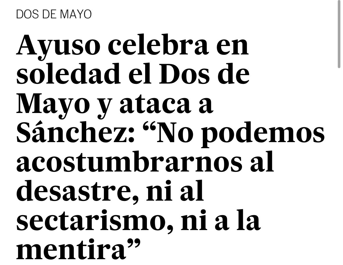 Ayuso no puede acostumbrarse a Ayuso