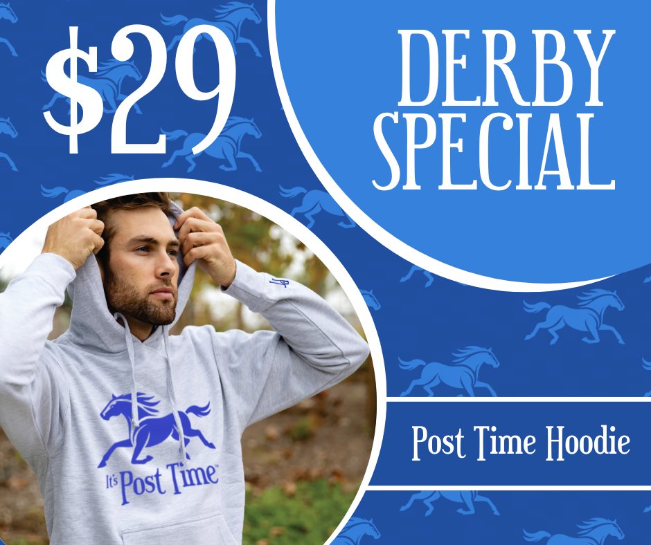 PostTimeApparel's tweet image. 🎀🐎 It’s Kentucky Oaks Day… and This Deal Is Off to the Races!
The Post Time Hoodie — just $29 TODAY!
Grab yours before this deal gallops away!
📍 Shop now bit.ly/4gZw6WY

#PostTimeApparel #KentuckyOaks #OaksDayStyle #ChurchillDowns #KentuckyDerby151 #RaceDayLook