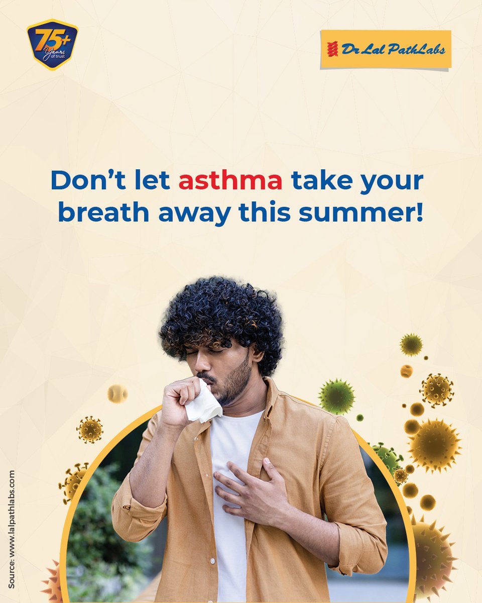 DrLalPathLabcc's tweet image. Book your Allergy Test with Dr Lal PathLabs and manage allergic triggers on time. Stay Safe. Stay Healthy!  

#WorldAsthmaday #ProtectYourHealth #BookYourTest #Diagnostics #DrLalPathlabs