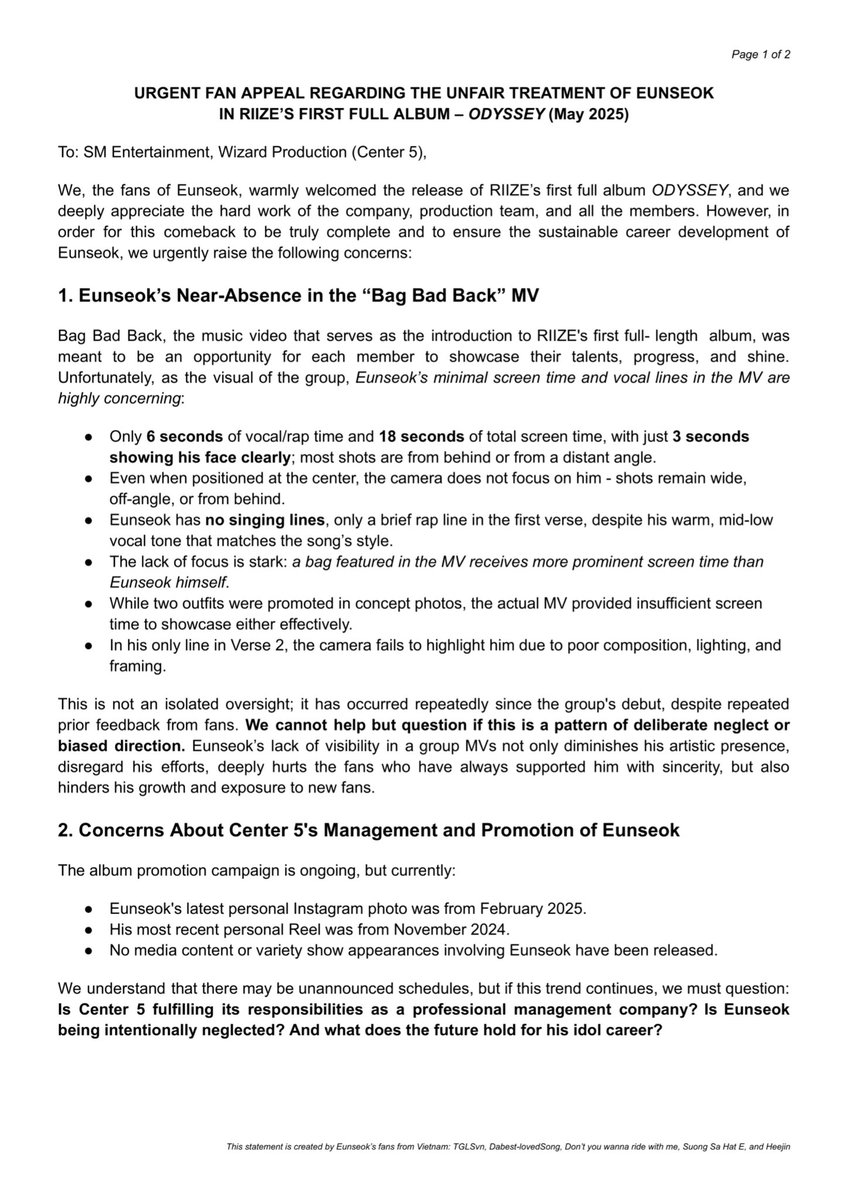 tglsvn_EUNSEOK's tweet image. PLEASE SEND THE KWANGYA 119 TEMPLATE FOR EUNSEOK!

It’s time to speak up for #Eunseok! Let’s demand fair treatment in #RIIZE’s first full album. 

Like to the template - Eng Ver.: 
#FairTreatmentForEunseok 
#SMTreatEunseokBetter 
#JusticeForEunseok 
#ProtectEunseok #EUNSEOK #은석