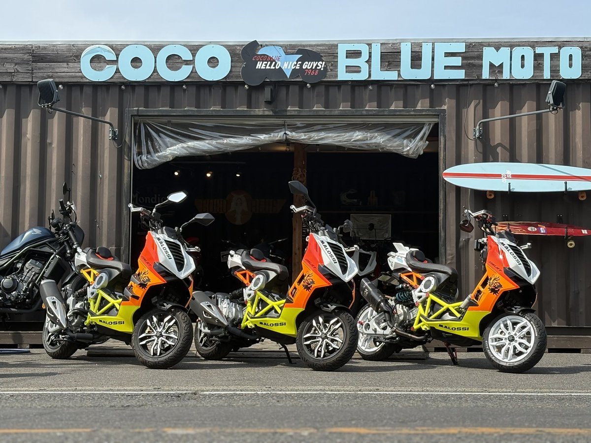 COCOBLUE8697's tweet photo. 愛知県江南市の少し変わったバイクショップ、COCOBLUEです‼️
とても親切で大切な仲間に手取り足取り教えて頂き、Xをやっと始めることができました‼️
これから色々なことを発信していきますので、どうぞよろしくお願いします🙇
#cocoblue #fbmondial #italjet #ajs #x #はじめました https://t.co/jv821365Om