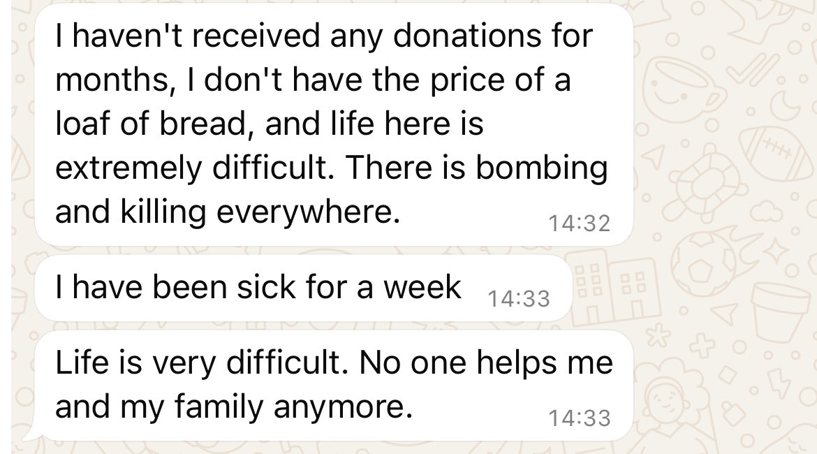 klarabnrd's tweet image. ⚠️ Je me permets de vous relancer sur la cagnotte de @SarhanTc qui ne reçoit plus aucun dons, alors que lui et ça famille en ont vraiment besoin. Pour rappel, tout est TRÈS chère à Gaza (+) gofundme.com/f/help-injured… (sa cagnotte juste ici)