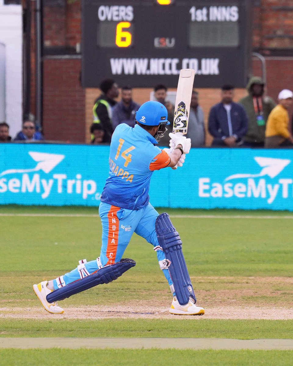 Uthappa rolls back the years with his vintage pickup shot – a stroke that once made bowlers rethink their line and length. 🏏✨
What’s your favourite of him? Comment below! ⬇️

#TeamIndia #WCLIndiaChampions #OnceAChampionAlwaysAChampion