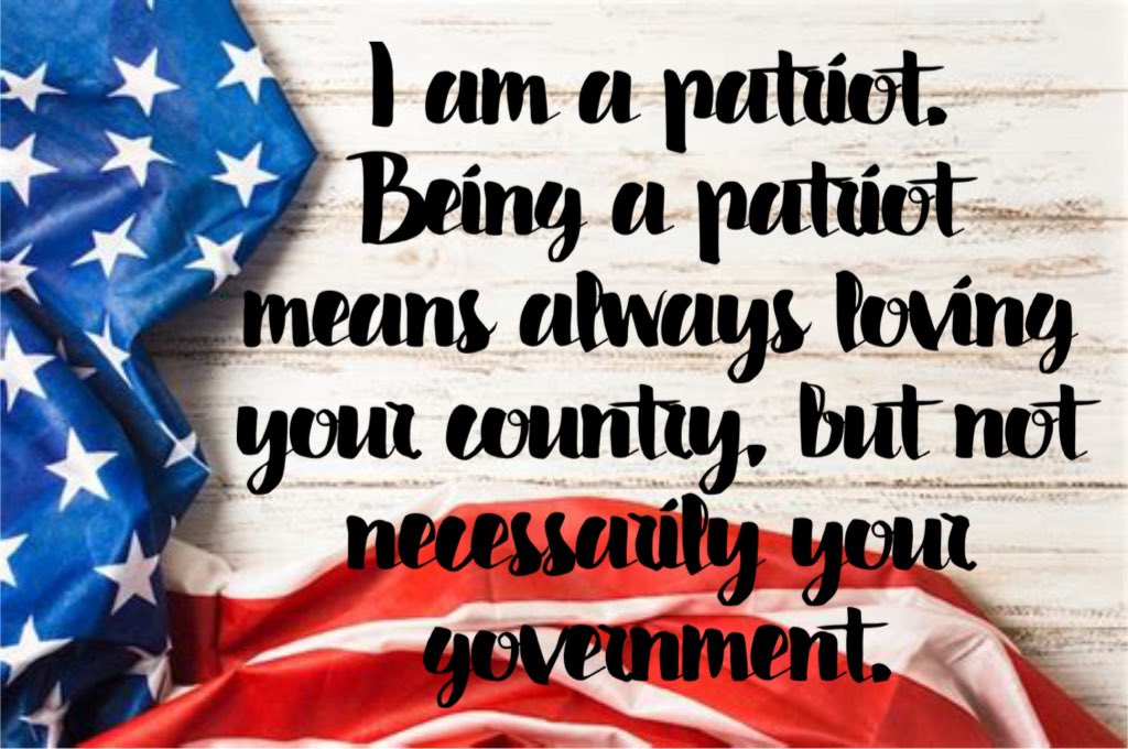 🇺🇸Happy Friday, Patriots!🇺🇸

As this beautiful day begins, let’s remember the love we hold for our country. Being a patriot means cherishing the ideals and values that make our nation great, while recognizing that our love doesn't always extend to the government. 

Let us strive