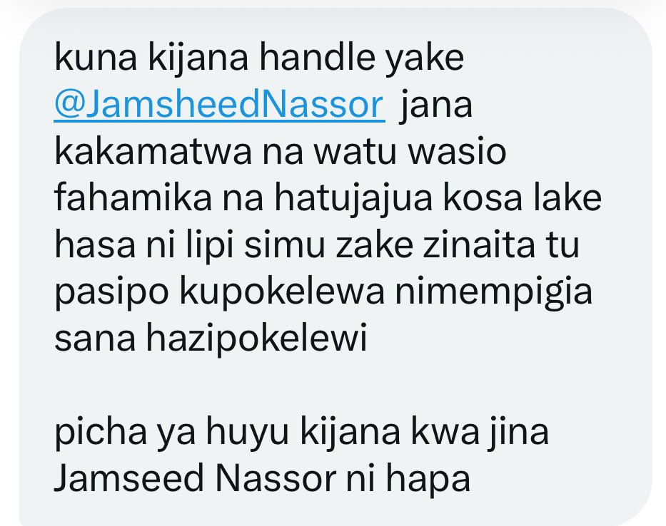 MariaSTsehai's tweet image. ‼️🚨ANOTHER #EnforcedDisappearance in #Tanzania ‼️🚨
Jamsheed was abducted by plains clothes men and cannot be located 
This is @SuluhuSamia ‘s death squad without a doubt! The mad dogs are out killing and abducting
@AfDB_Group @WorldBankAfrica @IMFAfrica why are you funding this