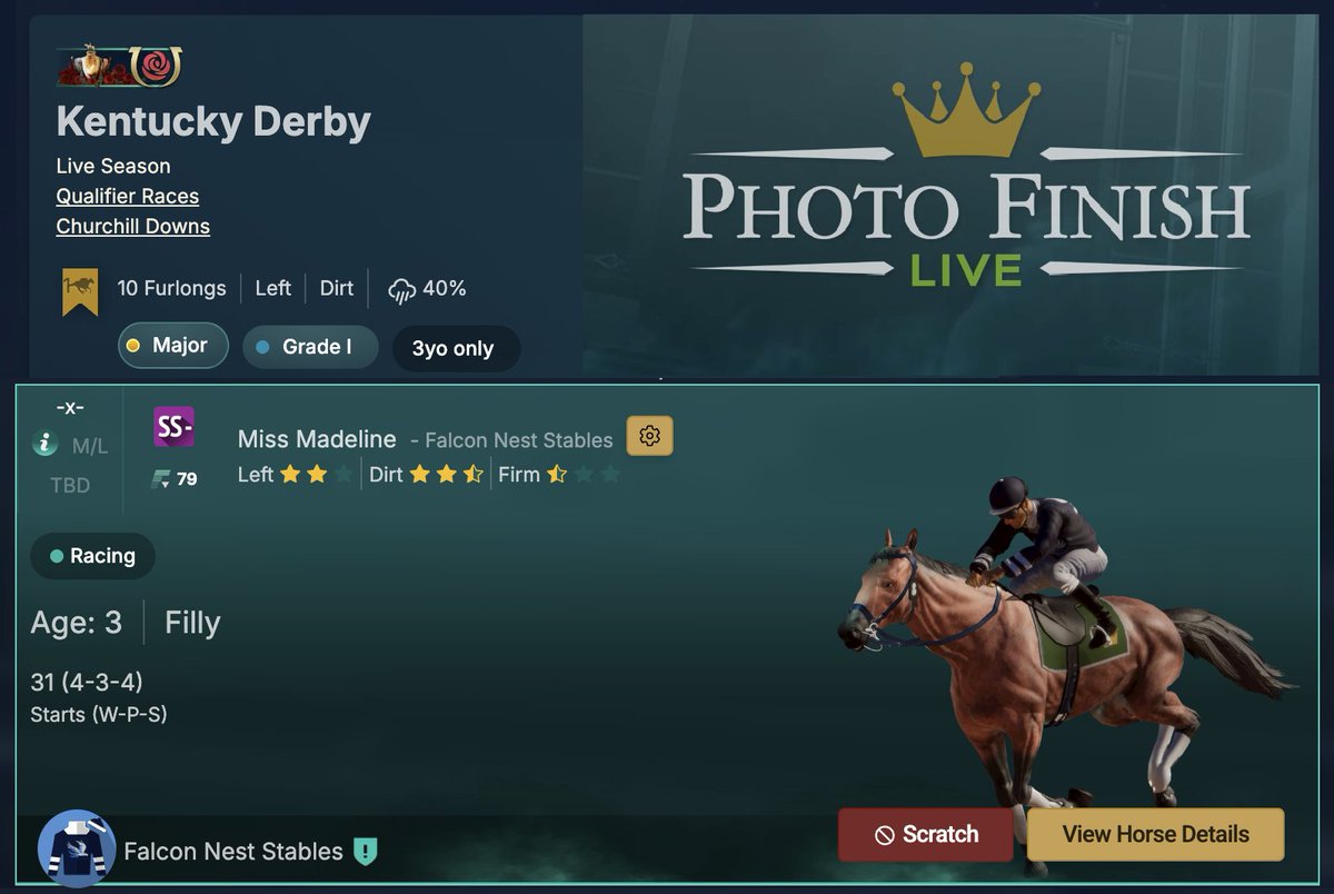 Falcon Nest Stables tweet media