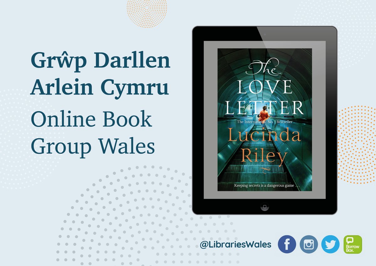 Libraries Wales (@librarieswales) on Twitter photo Our Online Book Group Wales members have been voting! The May title is The Love Letter, a thrilling adventure of secrets, lies and unforgettable twists by Lucinda Riley.
Borrow from your library or #Borrowbox 
libraries.wales/my-digital-lib…
Join the group here:
facebook.com/groups/2312900… Our Online Book Group Wales members have been voting! The May title is The Love Letter, a thrilling adventure of secrets, lies and unforgettable twists by Lucinda Riley.
Borrow from your library or #Borrowbox 
libraries.wales/my-digital-lib…
Join the group here:
facebook.com/groups/2312900…