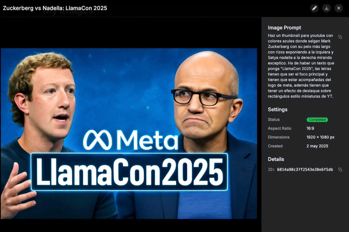 isocialwebseo's tweet photo. 🚀 La próxima semana sacaremos en https://t.co/rtHtHd0ULC la posibilidad de generar imágenes por IA... Como por ejemplo: Thumbnails de videos de YT (este ejenplo lo usaremos en el último episodio del podcast). 

Esto destapará cientos de nuevos casos de uso 🤟 https://t.co/vptuBLr4m5