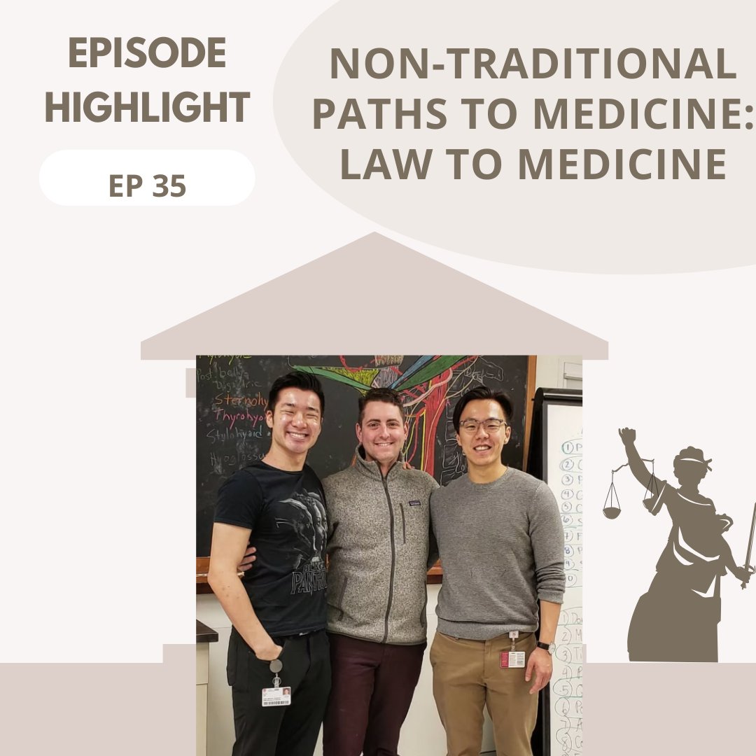 Law, Medicine, Business. How do those fields come together?
In an episode highlight, we learn about them from Robert Canning who obtained his JD and MBA when he was a first year medical student. 

medicuspodcast.com/blank-2?pgid=l…