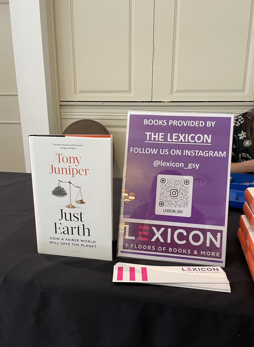 Guernsey Lit Fest (@guernseylitfest) on Twitter photo We’re at St Pierre Park Hotel with <a href="/TonyJuniper/">Tony Juniper</a> CBE as he discusses his book ‘Just Earth - How a Fairer World Will Save the Planet’ and more.
Thank you to St Pierre Park for hosting this event, to <a href="/Mourant/">Mourant</a> for kindly sponsoring and to <a href="/sallyrochester/">Sally Rochester</a> as chair. #gsylitfest We’re at St Pierre Park Hotel with <a href="/TonyJuniper/">Tony Juniper</a> CBE as he discusses his book ‘Just Earth - How a Fairer World Will Save the Planet’ and more.
Thank you to St Pierre Park for hosting this event, to <a href="/Mourant/">Mourant</a> for kindly sponsoring and to <a href="/sallyrochester/">Sally Rochester</a> as chair. #gsylitfest