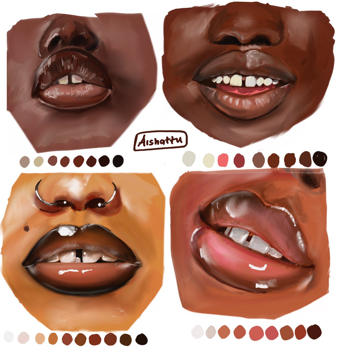 Im_Aishat's tweet photo. Lip study 🖌️ https://t.co/9wwo7kA7J0