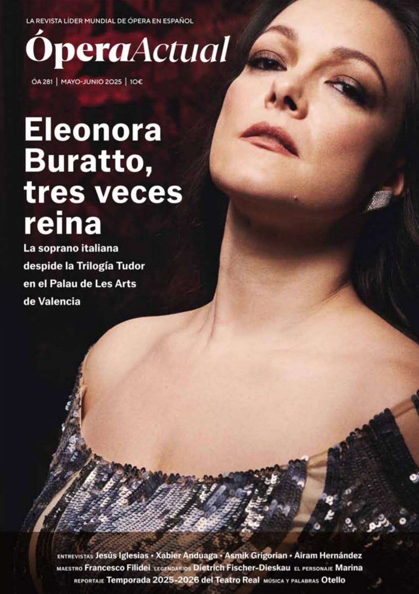 Eleonora Buratto (@eleonoraburatto) on Twitter photo #covergirl for <a href="/OperaActual/">ÓPERA ACTUAL</a>
¡Muchas gracias! Valencia, here I come 👑
Photo: <a href="/FontanaGianluca/">gianluca fontana</a>
Dress: <a href="/MarinaRinaldiMR/">Marina Rinaldi</a>
Earrings: <a href="/VhernierJewels/">Vhernier</a> #covergirl for <a href="/OperaActual/">ÓPERA ACTUAL</a>
¡Muchas gracias! Valencia, here I come 👑
Photo: <a href="/FontanaGianluca/">gianluca fontana</a>
Dress: <a href="/MarinaRinaldiMR/">Marina Rinaldi</a>
Earrings: <a href="/VhernierJewels/">Vhernier</a>