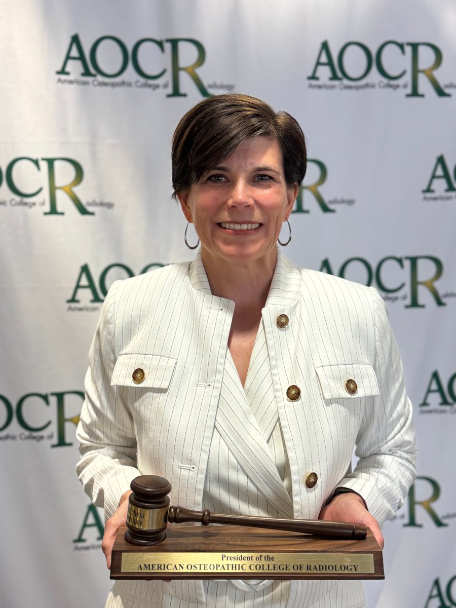 OSURadiology's tweet image. Congratulations, Dr. Amy Kerger, on your induction into the @AOCRNews as the President for 2025-2026! Well done! #OSURadiology #BuckeyePride