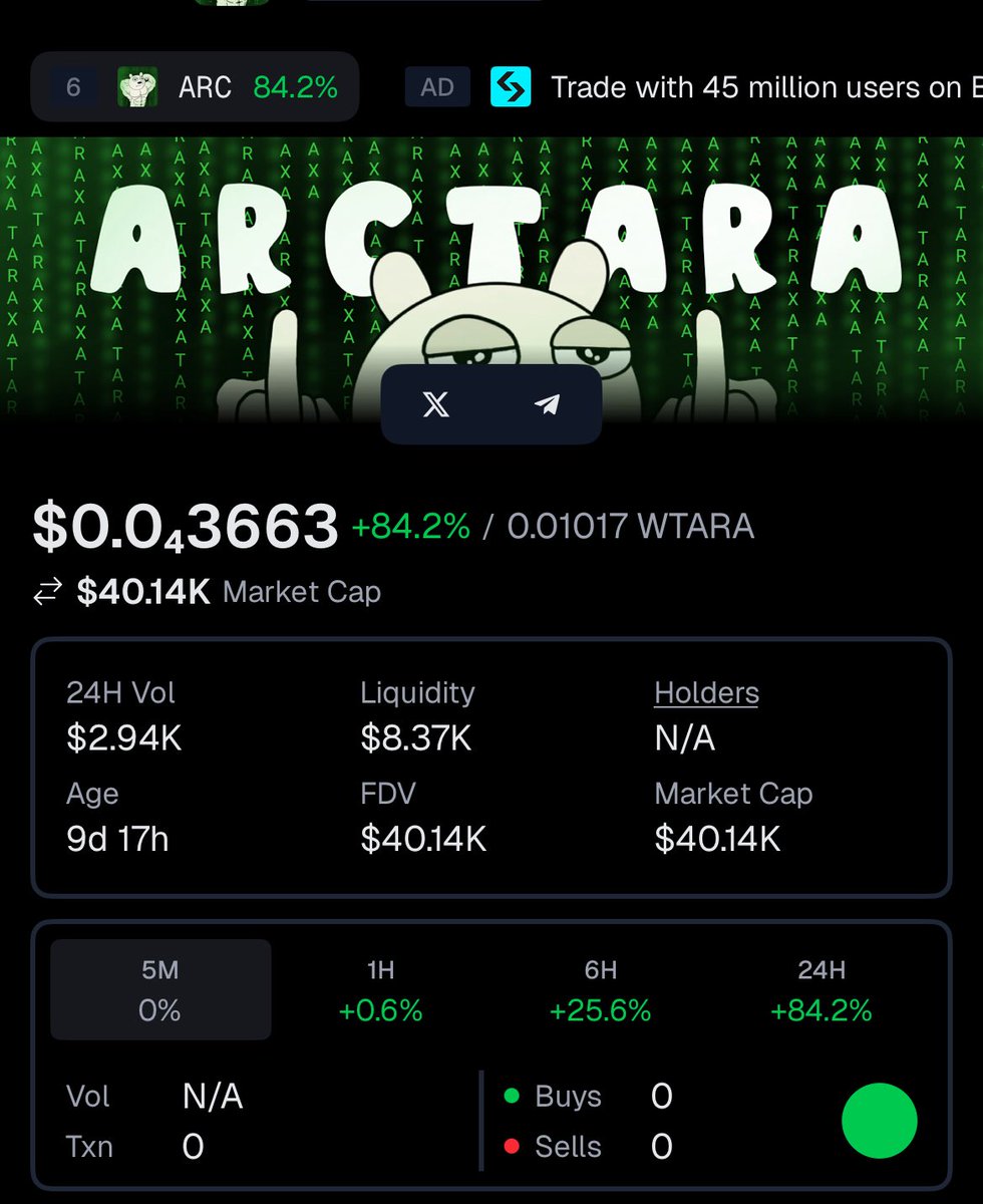 I’m on board with $ARC 🐻‍❄️ 🥷🏿 

we are creating a Taraxa cabal to run this shit! 💪 🔥 

hop in the whip!! 🚗 💨 

<a href="/taraxa_project/">Taraxa</a> $TARA