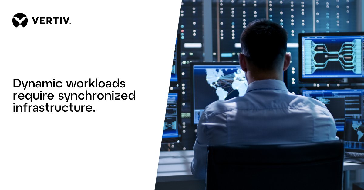 Vertiv's tweet image. Martin Olsen draws a parallel between GPU computing and Formula 1 pit stops - both need precise timing and coordination. Learn how this approach optimizes AI infrastructure. ms.spr.ly/6011qh8nz

#DataCenter #IntegratedComputing #IntegratedSystems