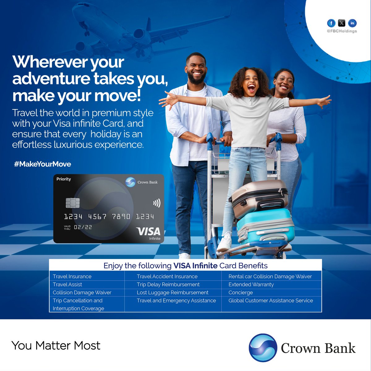 From lounge access to comprehensive travel insurance, enjoy effortless luxury on every adventure. Make your move and enjoy the journey.#MakeYourMove #YouMatterMost