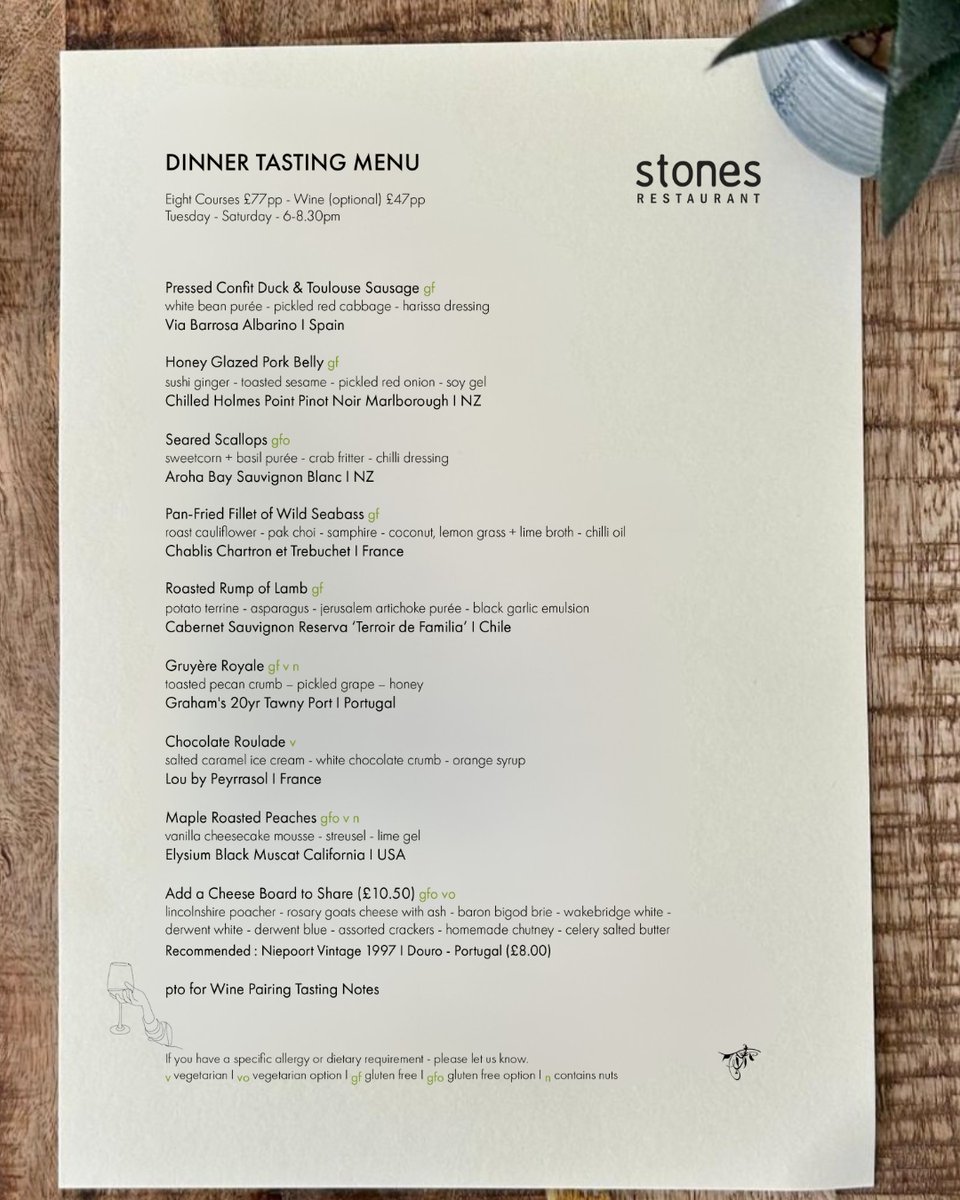 stonesmatlock's tweet photo. 🍽️ Hi, our new menus (lunch, dinner, tasting, vegetarian and vegan) were enjoyed for the first time yesterday and will be served at Stones through the next couple of months. To book, visit us at https://t.co/aunzJ5SLnl https://t.co/HCCcWDvOxi