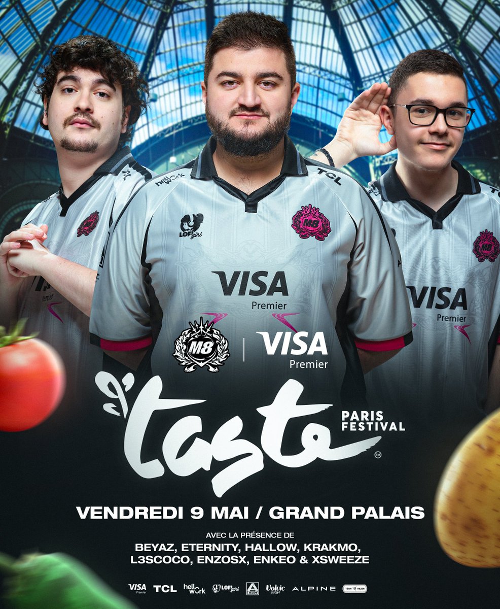 Viens cuisiner avec ton joueur préféré ! 👨‍🍳

On sera à Taste of Paris avec @Visa_FR le 9 mai prochain

👉 Remplis le formulaire ici : forms.gle/9sD9QxmFedA91z…