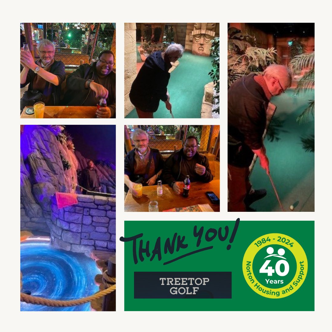 A massive #ThankYou to <a href="/TreetopGolf/">Treetop Golf</a>, for donating some tickets for our residents. Trips like these are so important for boosting #wellbeing, encouraging #socialconnection and creating fun, memorable experiences for everyone involved!🏌️‍♂️💚
#Leicester #MentalHealth #SupportedHousing