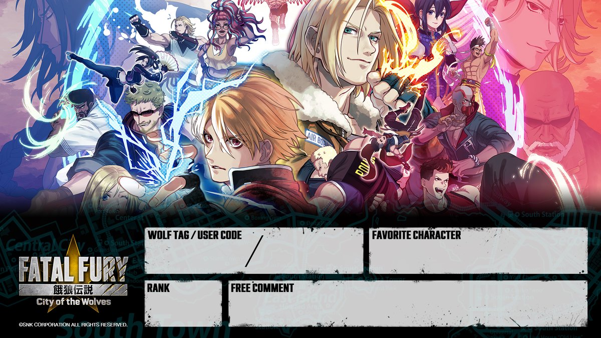 餓狼伝説CotW』自己紹介カードを配布🪪💫 好きなデザインを選んで