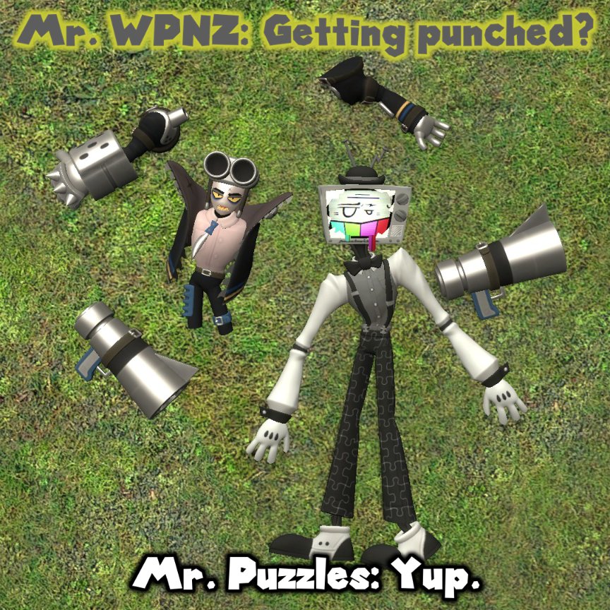 Mr WPNZ model just dropped, go mad #smg4mrpuzzles #mrpuzzles