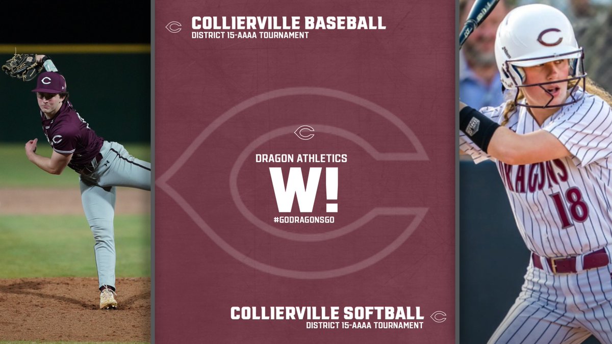 ⚾ 🥎ICYMI:  COLLIERVILLE BASEBALL AND SOFTBALL OPEN DISTRICT TOURNAMENT WITH DOMINANT SHUTOUTS
📰 gochsdragonsgo.com/news/102273

#GoDragonsGo