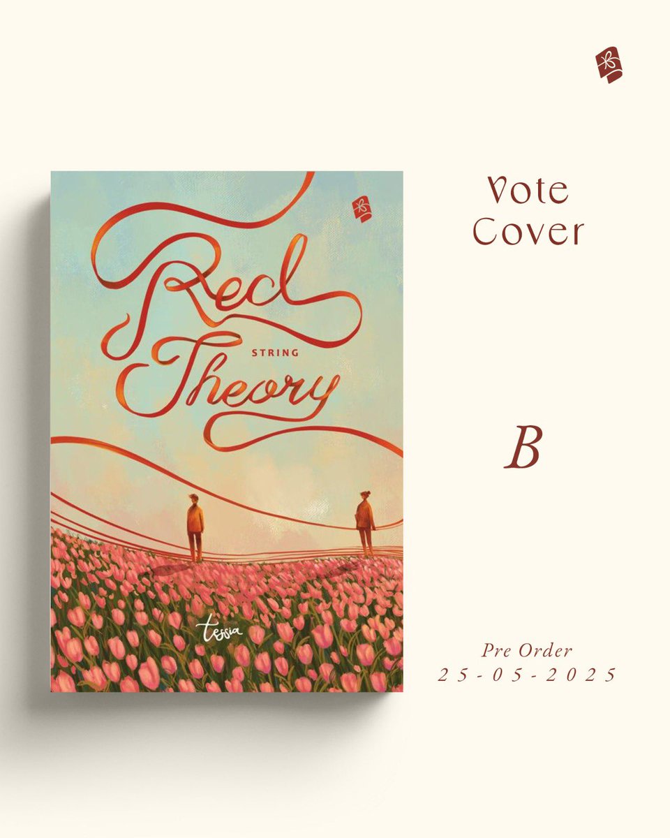 Bukune's tweet photo. #VoteCover📚💭
 
Time to vote cover for Red String Theory by Tessia.🧶🧣

Tesedia dua pilihan cover yang cantik! https://t.co/J0k3owwRlw