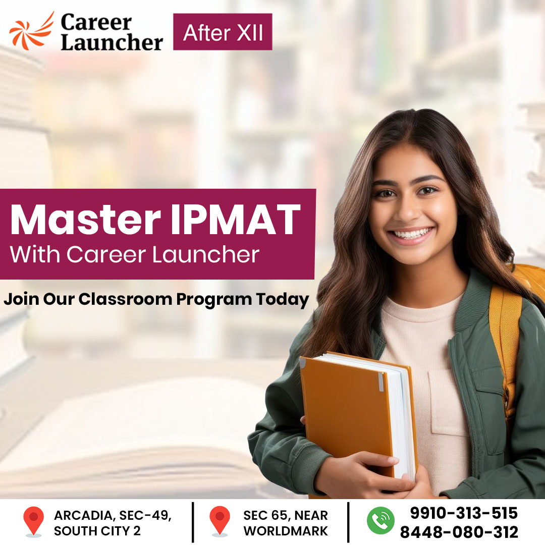 CLGurgaonSCity's tweet image. Get the best coaching for IPMAT with live classes, topic-wise tests, and one-on-one mentoring! 📖🎯

🌏 careerlauncher.com/gurgaon/southc…
📱 +91 9910313515
🌏 careerlauncher.com/gurgaon/sector…
📱 +91-9999996052

#IPMATPreparation #IPMAT #ExamPreparation #IPMATClasses #MBAEntranceExam #IPMATCoaching