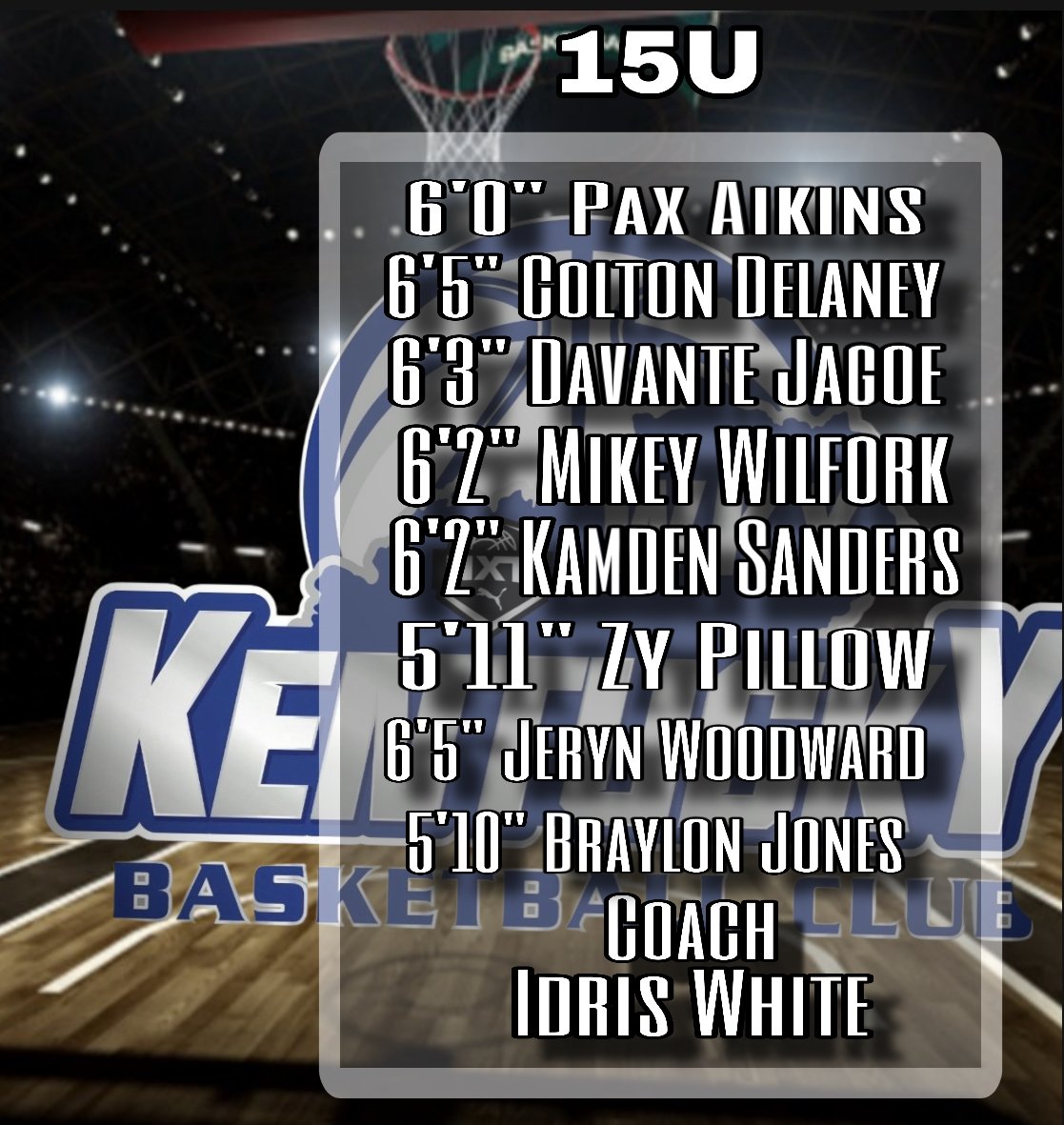 15u roster for Hoover ALABAMA this weekend <a href="/NxtProHoops/">NXTPRO Hoops</a>