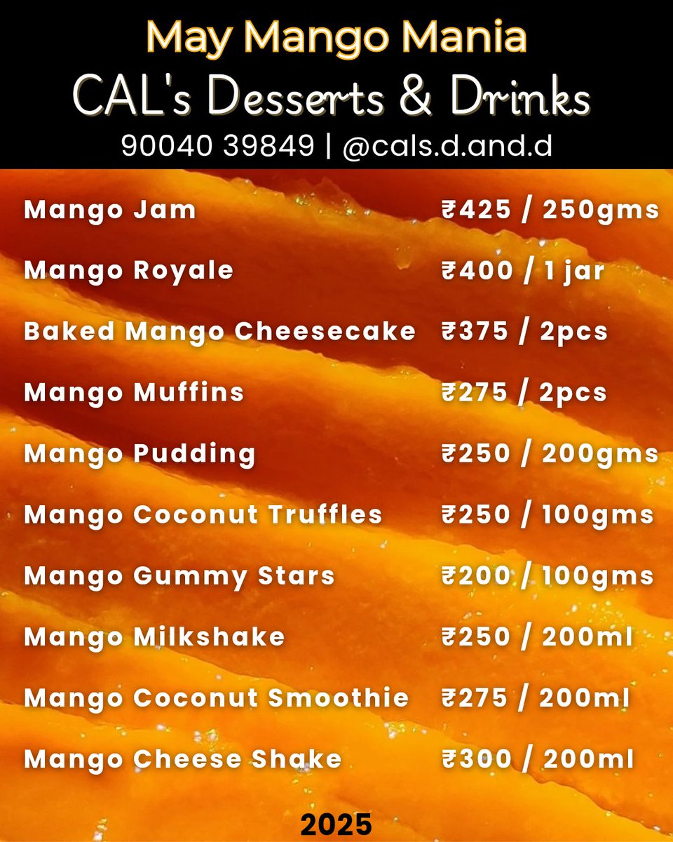 CALs_D_and_D's tweet photo. With the best of the old, &amp; a few better new,
We bring you our ✨May Mango Mania✨ menu!
🥭🥭🥭🥭🥭🥭🥭🥭🥭🥭

We have items ranging from
"Wow! That's nice!"
to
"That's soooooooooo good!"
🤤🤤🤤🤤🤤🤤🤤🤤🤤🤤

∞

1/5 https://t.co/X4yQffbhVZ