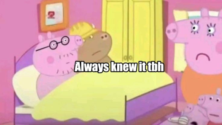 Candy_andlol's tweet photo. A thread on how daddy pig isn't the father and how he's in a secret relationship with mr bull (while also telling about mommy pigs pregnancy.) #matpatofpeppapig #daddypigxmrbullisrealiswear #mommypig #daddypig #mrbull https://t.co/LfBzY6uIu6