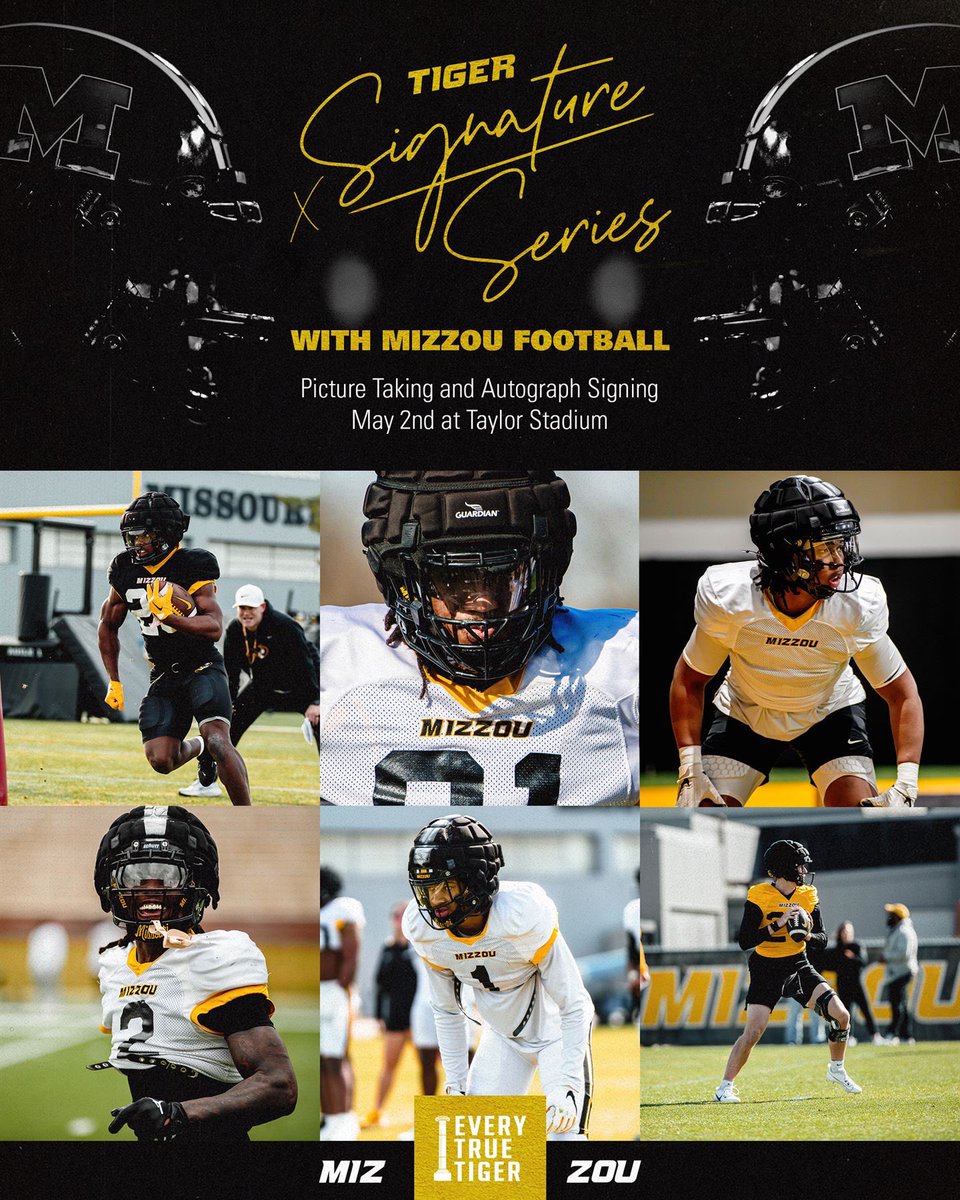 I’m pulling up to Taylor Stadium today, May 2nd, for the Tiger Signature Series at 5 PM, weather permitting! Let’s make it loud out there! 🏟️💪 #TigerSignatureSeries #MIZ
📅 : Friday, May 2
🕔: 5pm CT
🏟️: Taylor Stadium