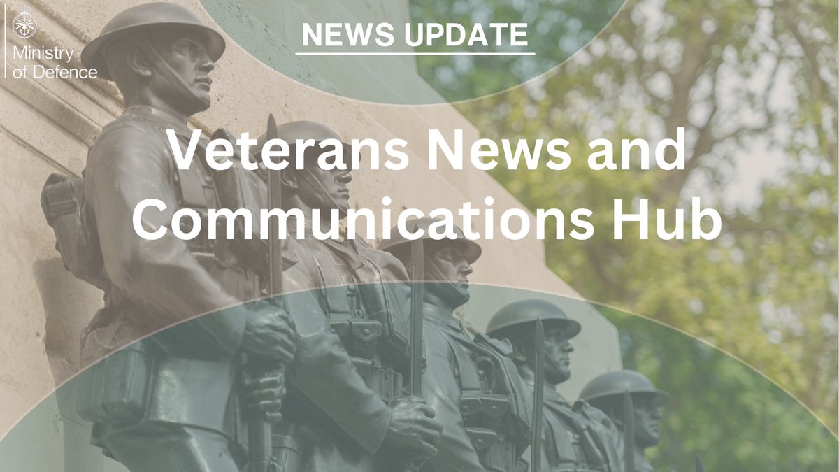 Defence Relationship Management (@drm_support) on Twitter photo The Veterans Hub has been updated! 📰
In this edition:
✅ <a href="/ReadingForce/">Reading Force team</a> writing competition starts on 1 May
✅ <a href="/VeteransGovUK/">Office for Veterans' Affairs</a> latest report on employment of veterans
✅ BuildForce Programme insight day
✅ Devolved Nations update
👉gov.uk/guidance/veter…
<a href="/Cobseo/">Cobseo - The Confederation of Service Charities</a> <a href="/DefenceHQ/">Ministry of Defence 🇬🇧</a> The Veterans Hub has been updated! 📰
In this edition:
✅ <a href="/ReadingForce/">Reading Force team</a> writing competition starts on 1 May
✅ <a href="/VeteransGovUK/">Office for Veterans' Affairs</a> latest report on employment of veterans
✅ BuildForce Programme insight day
✅ Devolved Nations update
👉gov.uk/guidance/veter…
<a href="/Cobseo/">Cobseo - The Confederation of Service Charities</a> <a href="/DefenceHQ/">Ministry of Defence 🇬🇧</a>