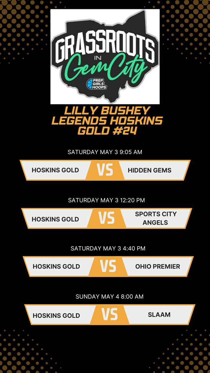 Lilly Bushey (@lillybushey24) on Twitter photo Excited for this weekend! Here is my schedule for the <a href="/PGH_Ohio/">Prep Girls Hoops Ohio</a> Grassroots in the Gem City! Would love to see you there! <a href="/DaytonWBB/">Dayton Women's Basketball</a> <a href="/wittwbb/">Witt Women's Basketball</a> <a href="/CapitalWBB/">CapitalWBB</a> <a href="/MiamiOH_WBB/">Miami University WBB</a> <a href="/Clutch_HoopHers/">Clutch HoopHers Media</a> <a href="/ProspectShowcse/">Prospect_ShowcaseWBB</a> <a href="/JrAllStarBB/">Jr. All-Star Girls Basketball</a> <a href="/JrAllStarOH/">Ohio Jr. All-Star GBB</a> Excited for this weekend! Here is my schedule for the <a href="/PGH_Ohio/">Prep Girls Hoops Ohio</a> Grassroots in the Gem City! Would love to see you there! <a href="/DaytonWBB/">Dayton Women's Basketball</a> <a href="/wittwbb/">Witt Women's Basketball</a> <a href="/CapitalWBB/">CapitalWBB</a> <a href="/MiamiOH_WBB/">Miami University WBB</a> <a href="/Clutch_HoopHers/">Clutch HoopHers Media</a> <a href="/ProspectShowcse/">Prospect_ShowcaseWBB</a> <a href="/JrAllStarBB/">Jr. All-Star Girls Basketball</a> <a href="/JrAllStarOH/">Ohio Jr. All-Star GBB</a>