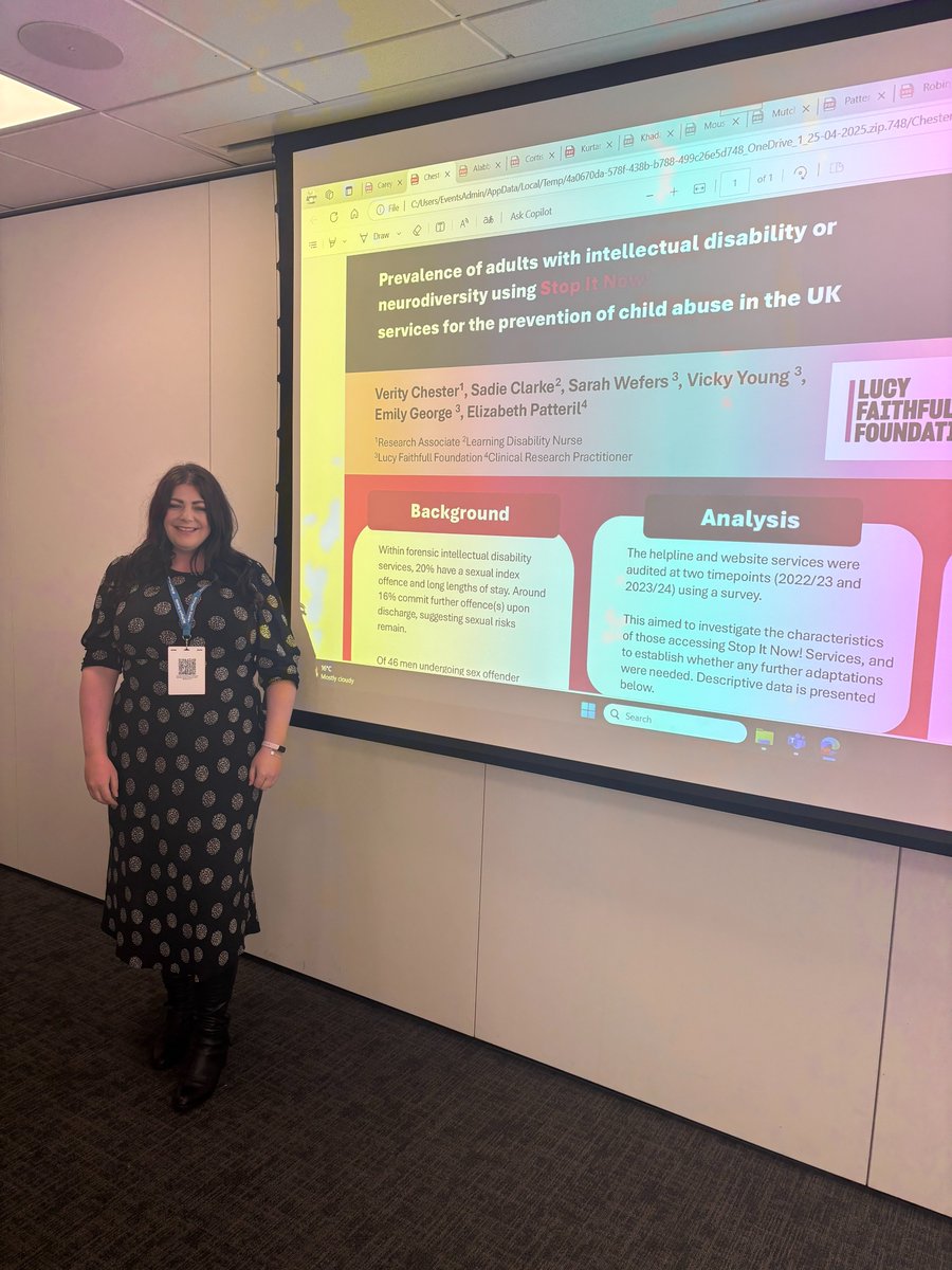 Lucy Faithfull Foundation (@lucy_faithfull_) on Twitter photo We've been working with <a href="/HPFT_NHS/">Hertfordshire Partnership University NHS FT (HPFT)</a> to better support neurodivergent individuals or people with learning difficulties.
Our poster won a prize at <a href="/rcpsychForensic/">The Faculty of Forensic Psychiatry</a> Intellectual Disability Faculty Spring meeting: rcpsych.ac.uk/events/confere…
More on #StopItNow: stopitnow.org.uk/helpline/ We've been working with <a href="/HPFT_NHS/">Hertfordshire Partnership University NHS FT (HPFT)</a> to better support neurodivergent individuals or people with learning difficulties.
Our poster won a prize at <a href="/rcpsychForensic/">The Faculty of Forensic Psychiatry</a> Intellectual Disability Faculty Spring meeting: rcpsych.ac.uk/events/confere…
More on #StopItNow: stopitnow.org.uk/helpline/