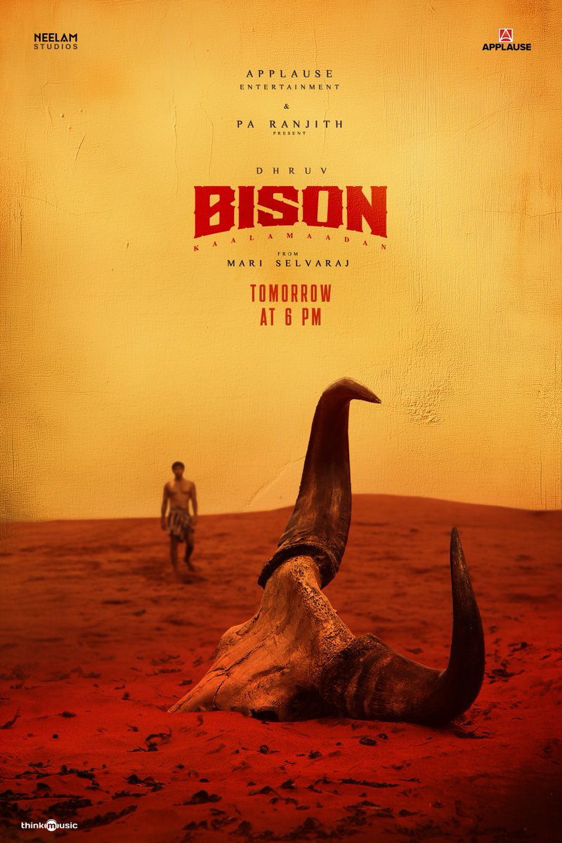 Madhan Dhakshinamoorthy (@aruvimadhan) on Twitter photo Twitter
The field is set for the biggest #Bison update 🤼
#BisonKaalamaadan ⏳ announcement tomorrow, at 6PM 🦬
@applausesocial <a href="/NeelamStudios_/">Neelam Studios</a> <a href="/nairsameer/">Sameer Nair</a> <a href="/deepaksegal/">Deepak Segal</a> <a href="/mari_selvaraj/">Mari Selvaraj</a> <a href="/beemji/">pa.ranjith</a> <a href="/Tisaditi/">Aditi Anand</a> #DhruvVikram <a href="/anupamahere/">Anupama Parameswaran</a> <a href="/LalDirector/">Lal</a> <a href="/PasupathyMasi/">Pasupathy Masilamani</a> Twitter
The field is set for the biggest #Bison update 🤼
#BisonKaalamaadan ⏳ announcement tomorrow, at 6PM 🦬
@applausesocial <a href="/NeelamStudios_/">Neelam Studios</a> <a href="/nairsameer/">Sameer Nair</a> <a href="/deepaksegal/">Deepak Segal</a> <a href="/mari_selvaraj/">Mari Selvaraj</a> <a href="/beemji/">pa.ranjith</a> <a href="/Tisaditi/">Aditi Anand</a> #DhruvVikram <a href="/anupamahere/">Anupama Parameswaran</a> <a href="/LalDirector/">Lal</a> <a href="/PasupathyMasi/">Pasupathy Masilamani</a> 