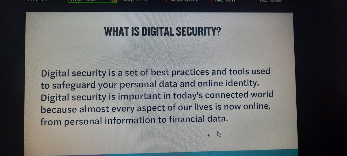 IAWRT-Kenya (@iawrtk) on Twitter photo We are on with <a href="/CeciliaMaundu/">#BanOnlineViolenceKE 🇰🇪</a> a digital security expert. As a journalist or a communicator, your digital security is paramount.
#WPFD #pressfreedom #WorldPressFreedomDay2025 We are on with <a href="/CeciliaMaundu/">#BanOnlineViolenceKE 🇰🇪</a> a digital security expert. As a journalist or a communicator, your digital security is paramount.
#WPFD #pressfreedom #WorldPressFreedomDay2025