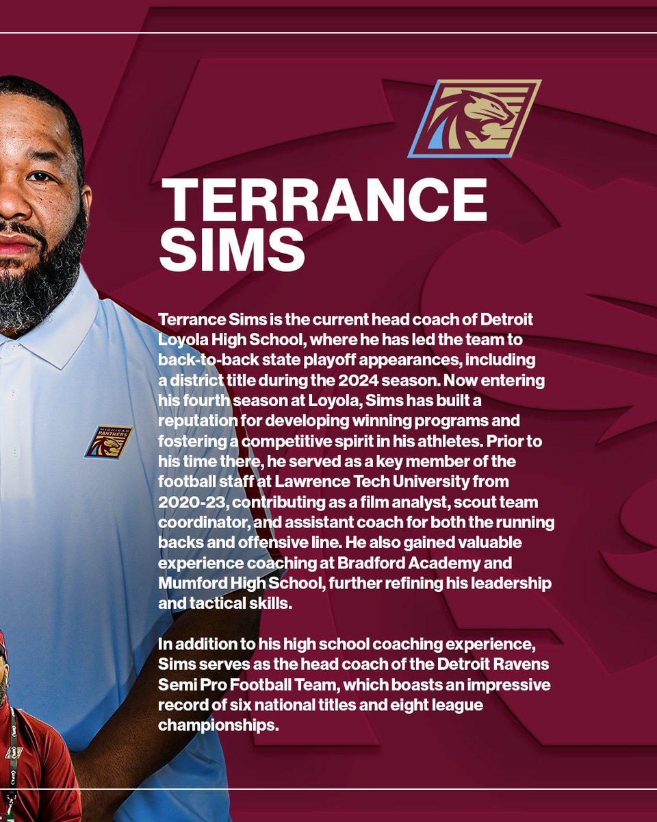 United Football League (@theufl) on Twitter photo Coach Terrance Sims is gaining hands-on experience in the UFL through the National Coalition of Minority Football Coaches Fellowship. From on field coaching, to player evaluation, and youth engagement.
With support from <a href="/UnderArmour/">Under Armour</a> , <a href="/UAFootball/">Under Armour FTBL</a> , and <a href="/NCMFC1/">National Coalition of Minority Football Coaches</a>, heโs continuing Coach Terrance Sims is gaining hands-on experience in the UFL through the National Coalition of Minority Football Coaches Fellowship. From on field coaching, to player evaluation, and youth engagement.
With support from <a href="/UnderArmour/">Under Armour</a> , <a href="/UAFootball/">Under Armour FTBL</a> , and <a href="/NCMFC1/">National Coalition of Minority Football Coaches</a>, heโs continuing