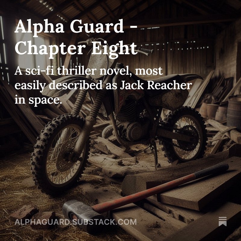 Blast from the past for Alpha Guard, Chapter Eight! Read or listen for free right here 😊🚀🔨💪

open.substack.com/pub/alphaguard…
