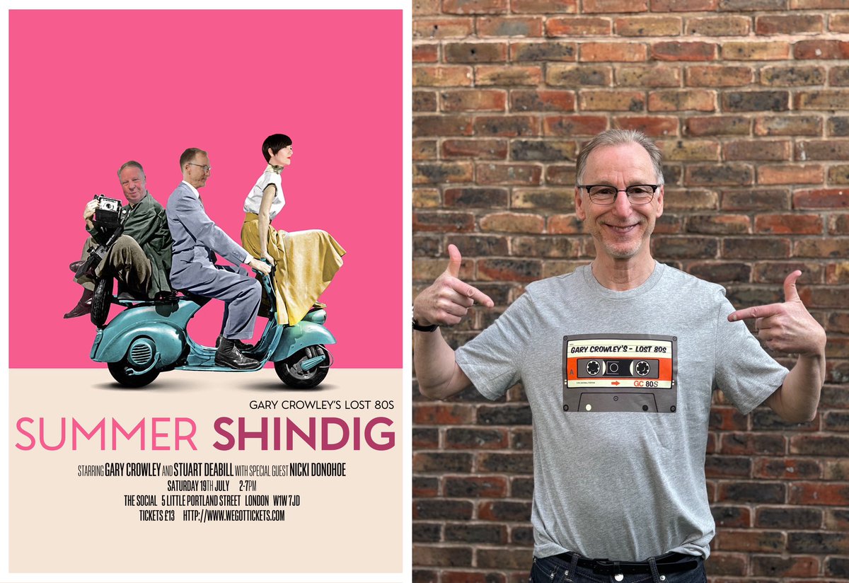 Gary Crowley (@crowleyonair) on Twitter photo Cock-a-hoop with the reaction to our forthcoming Summer Shindig <a href="/thesocial/">The Social</a>.
And especially for it, we’re releasing a ltd amount of exclusive GC Lost 80s tees in Grey & Blue/ in all sizes with entry to The Social on Sat July 19 for just £25!
You can order
sddproductions.co.uk/product-page/g… Cock-a-hoop with the reaction to our forthcoming Summer Shindig <a href="/thesocial/">The Social</a>.
And especially for it, we’re releasing a ltd amount of exclusive GC Lost 80s tees in Grey & Blue/ in all sizes with entry to The Social on Sat July 19 for just £25!
You can order
sddproductions.co.uk/product-page/g…
