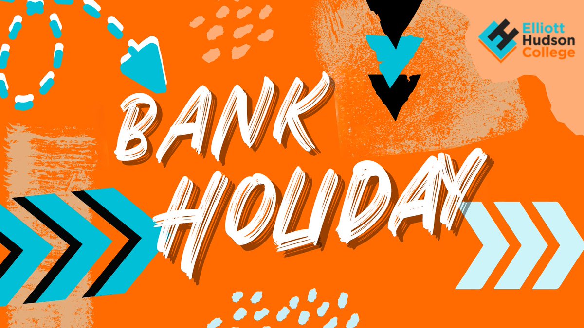 Have a great bank holiday weekend! College will be closed on Monday 5 May for the Spring Bank Holiday. 💐☀️

We will reopen on Tuesday 6 May.