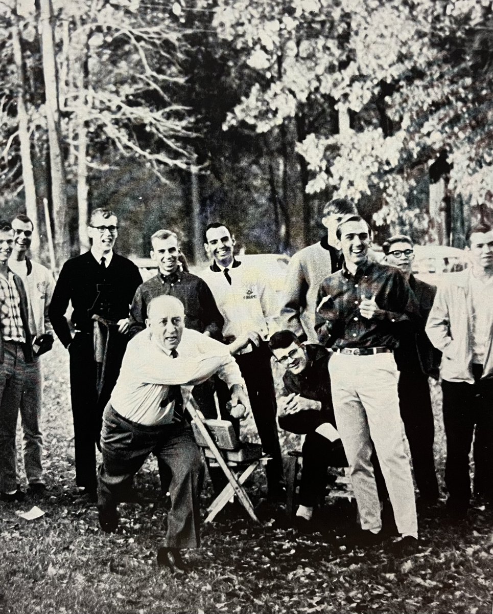 This has got to be the most intense game of bocce ball ever played in the valley…

Can you come up with your own caption for this scene found in the 1965 edition of Echoes? #AUCaptionThis