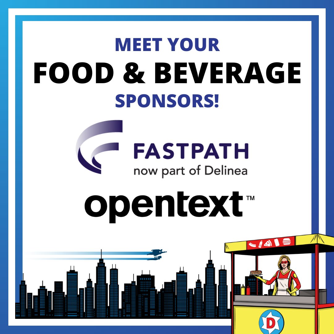 We hope you're hungry! 🍽️😋 Your 𝑭𝒐𝒐𝒅 𝒂𝒏𝒅 𝑩𝒆𝒗𝒆𝒓𝒂𝒈𝒆 Sponsors, Fastpath Solutions, LLC and OpenText will make sure you stay fueled up for 3 days of 𝘊𝘰𝘮𝘮𝘶𝘯𝘪𝘵𝘺, 𝘓𝘦𝘢𝘳𝘯𝘪𝘯𝘨, 𝘢𝘯𝘥 𝘍𝘜𝘕 next month at #DynamicsCon 2025!