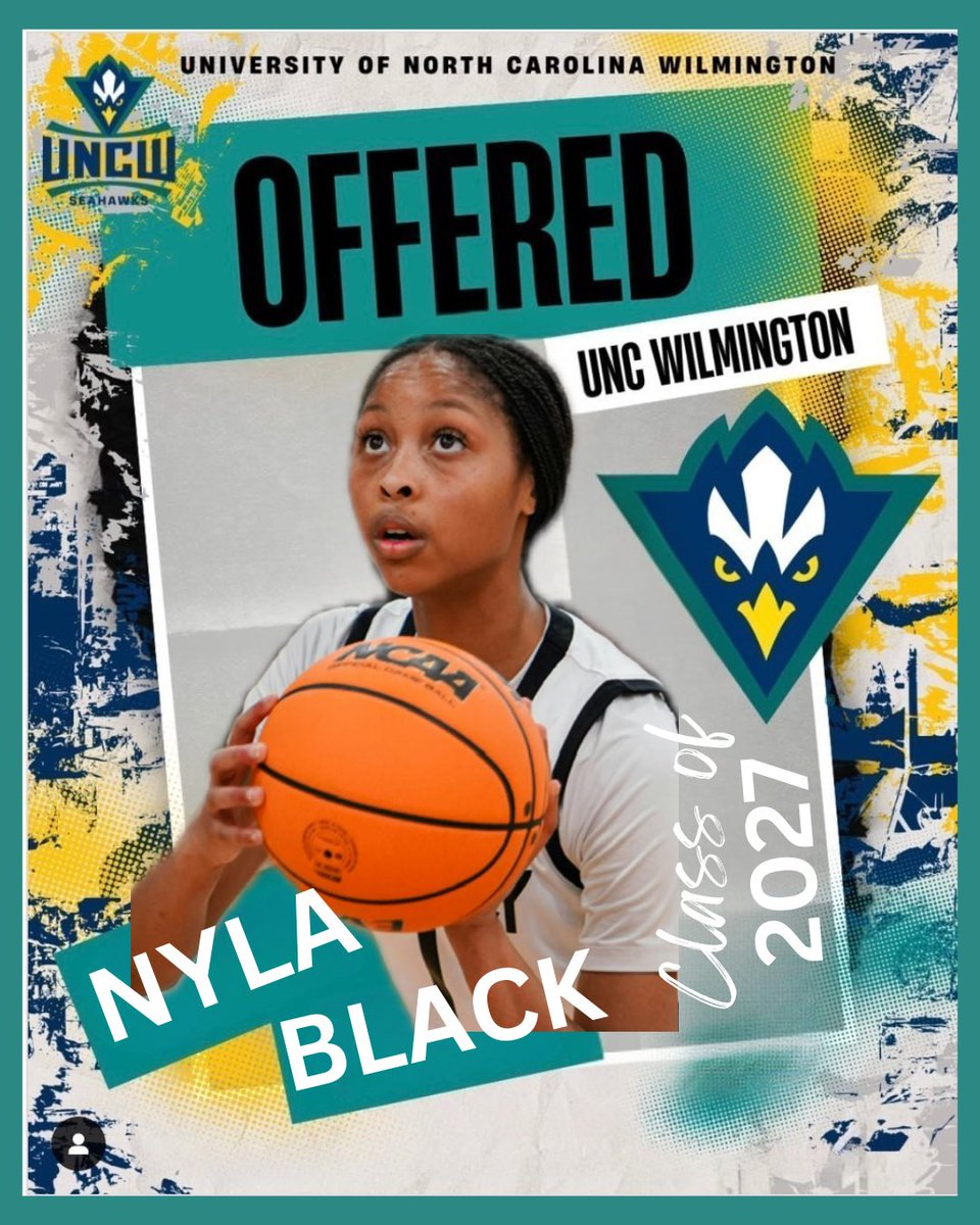 Nyla Black (@nylablack2027) on Twitter photo Blessed to receive my 3rd offer from @uncwilmington thank you to Coach <a href="/_WoodsWay/">Nicole Woods</a> and <a href="/Bdrew_15/">BRITTANY DREW</a> for giving me this opportunity 💙💛 Blessed to receive my 3rd offer from @uncwilmington thank you to Coach <a href="/_WoodsWay/">Nicole Woods</a> and <a href="/Bdrew_15/">BRITTANY DREW</a> for giving me this opportunity 💙💛