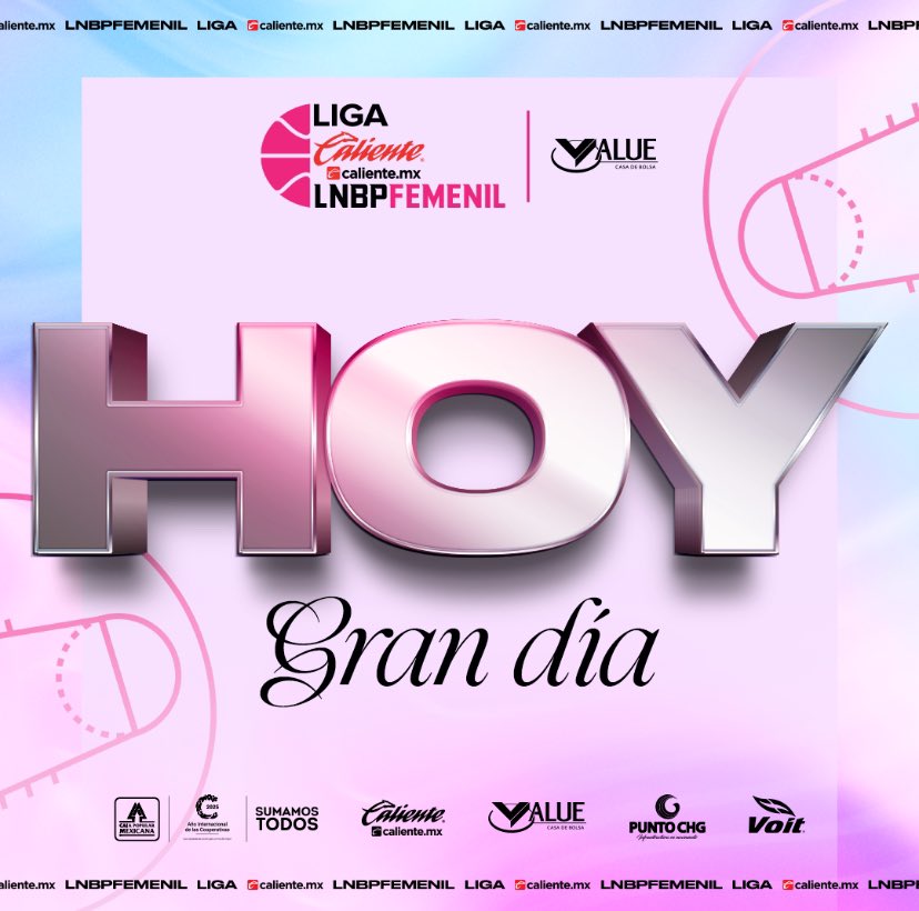 Liga Caliente.mx LNBP Femenil (@lnbpfemenil) on Twitter photo HOY ES EL GRAN DÍA
Hoy inicia la Temporada 2025 de la Liga Caliente.mx LNBP Femenil 🔥🏀
#MarcandoLaDiferencia #Temporada2025
<a href="/calientesports/">Caliente Sports</a> @puntochg @valuegf <a href="/CajaMexicana/">Caja Popular Mexicana</a> <a href="/VoitMexico/">Voit México</a> HOY ES EL GRAN DÍA
Hoy inicia la Temporada 2025 de la Liga Caliente.mx LNBP Femenil 🔥🏀
#MarcandoLaDiferencia #Temporada2025
<a href="/calientesports/">Caliente Sports</a> @puntochg @valuegf <a href="/CajaMexicana/">Caja Popular Mexicana</a> <a href="/VoitMexico/">Voit México</a>