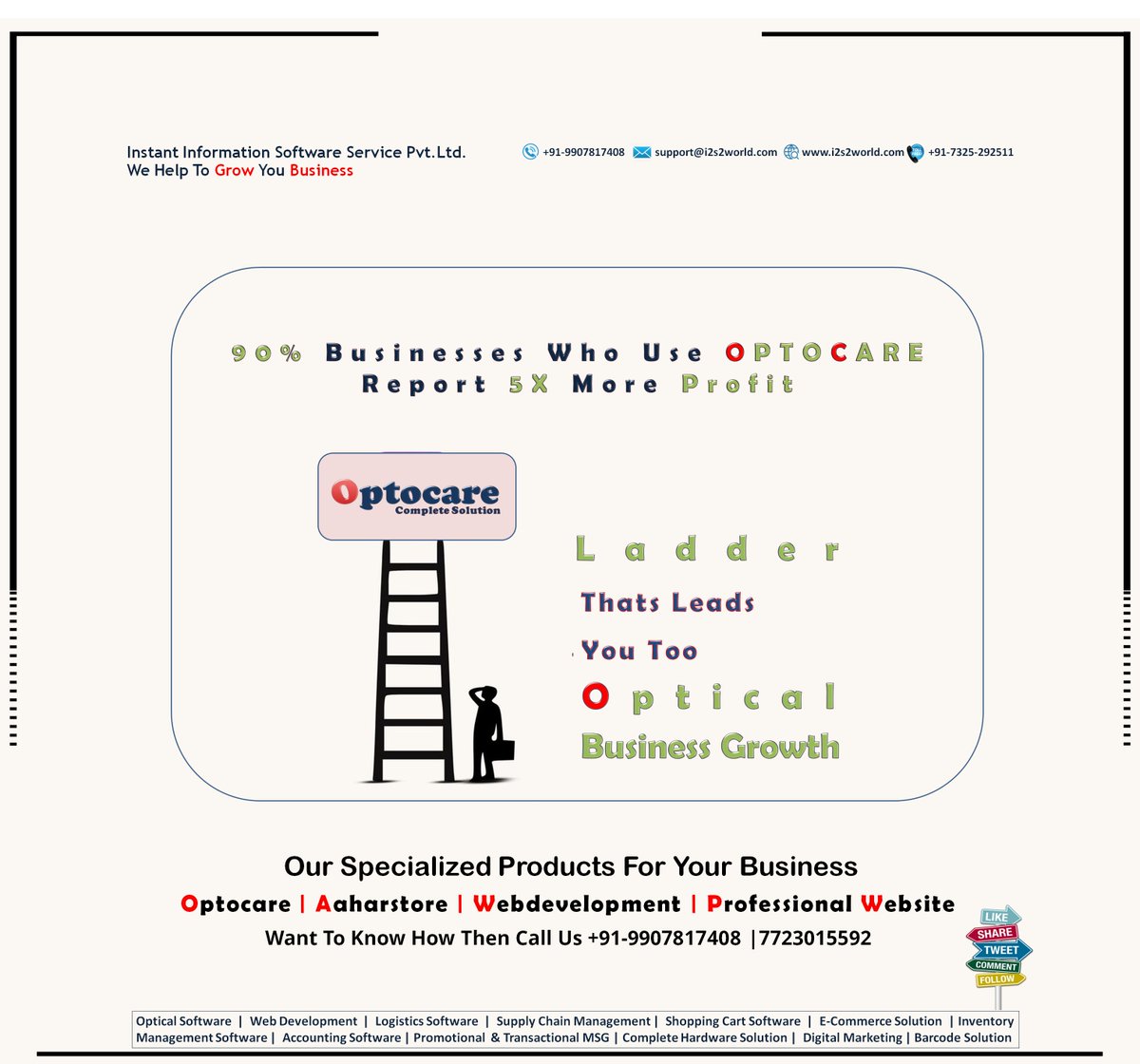 instant_pvt's tweet photo. 90% #Optical Businesses Who Use #OPTOCARE
Report 5X More Profit
#Optical_software
#Opticalsoftware
#i2s2
#AaharStore
#Optical_retail_software
#Optical_store_software
#Easy_optical_software
#Optical
#Optician
#Best_optical_software
#Optometrist
#Optom
https://t.co/3jKYRs2wWK https://t.co/5Ia1vRUWVN