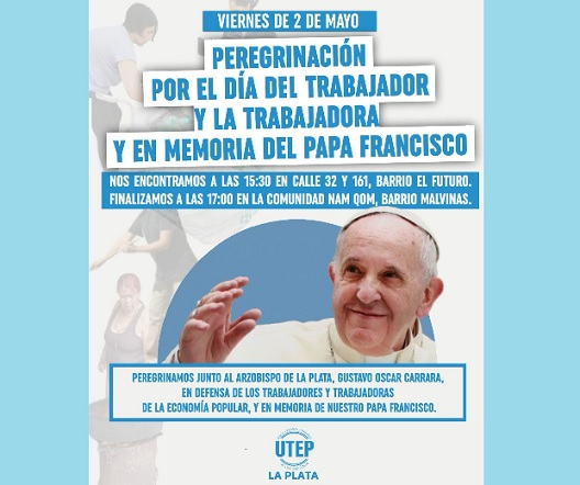 #BuenVier

Procesión por la Tierra, el Techo y bendición por el Trabajo con la presencia de monseñor Carrara organizada por UTEP La Plata por donde el Estado solo llega "bajo la forma de patrulleros"

cadenaba.com.ar/nota.php?Id=10… <a href="/la_utep/">Utep La Plata</a> <a href="/ale_rusconi/">alejandro rusconi</a> <a href="/GustavoDiMarzio/">Gustavo Di Marzio</a>