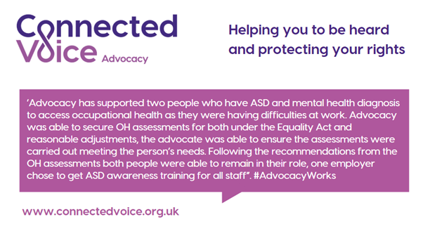 Connected Voice Advocacy (@cvadvocacy) on Twitter photo Our Health & Care advocacy service supports people with #mentalhealth needs in Newcastle & Gateshead.
#MentalHealthAwarenessWeek #advocacyworks
connectedvoice.org.uk/services/advoc…
<a href="/mentalhealth/">Mental Health Foundation</a> Our Health & Care advocacy service supports people with #mentalhealth needs in Newcastle & Gateshead.
#MentalHealthAwarenessWeek #advocacyworks
connectedvoice.org.uk/services/advoc…
<a href="/mentalhealth/">Mental Health Foundation</a>