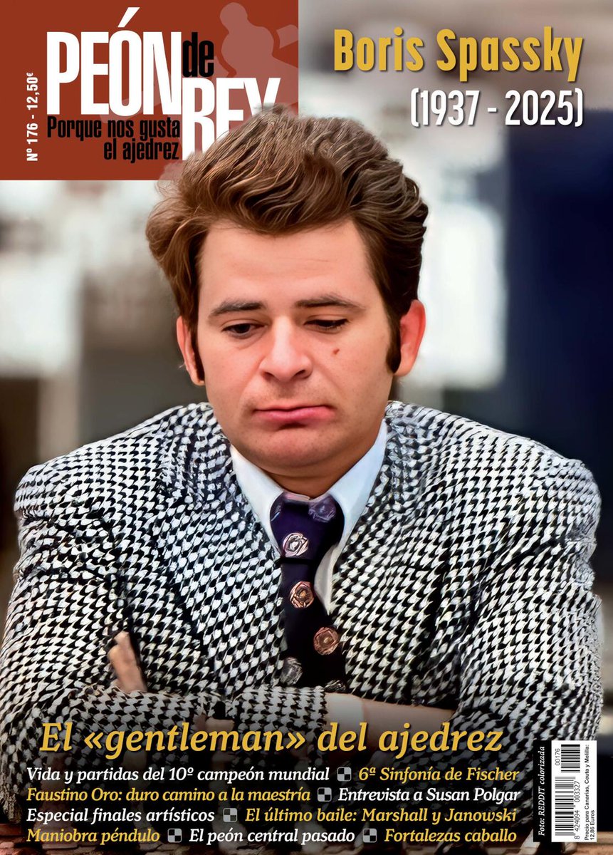 Miguel Illescas (@illescasmiguel) on Twitter photo Ya a la venta <a href="/revistaPDR/">Revista Peón de Rey</a> 176, papel y digital. ajedrez21.com/es/pdr-digital… En este ejemplar firmo varios artículos: mi experiencia con Spassky, una amplia cobertura del Mundial Femenino, fortaleza de caballo vs. torre y peón, y selección de finales artísticos con 6 auténticas joyas Ya a la venta <a href="/revistaPDR/">Revista Peón de Rey</a> 176, papel y digital. ajedrez21.com/es/pdr-digital… En este ejemplar firmo varios artículos: mi experiencia con Spassky, una amplia cobertura del Mundial Femenino, fortaleza de caballo vs. torre y peón, y selección de finales artísticos con 6 auténticas joyas
